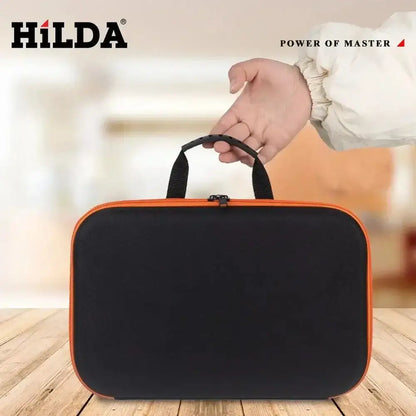 Black and orange Hilda Large Capacity Shock-Absorbing Tool Bag for all your tools