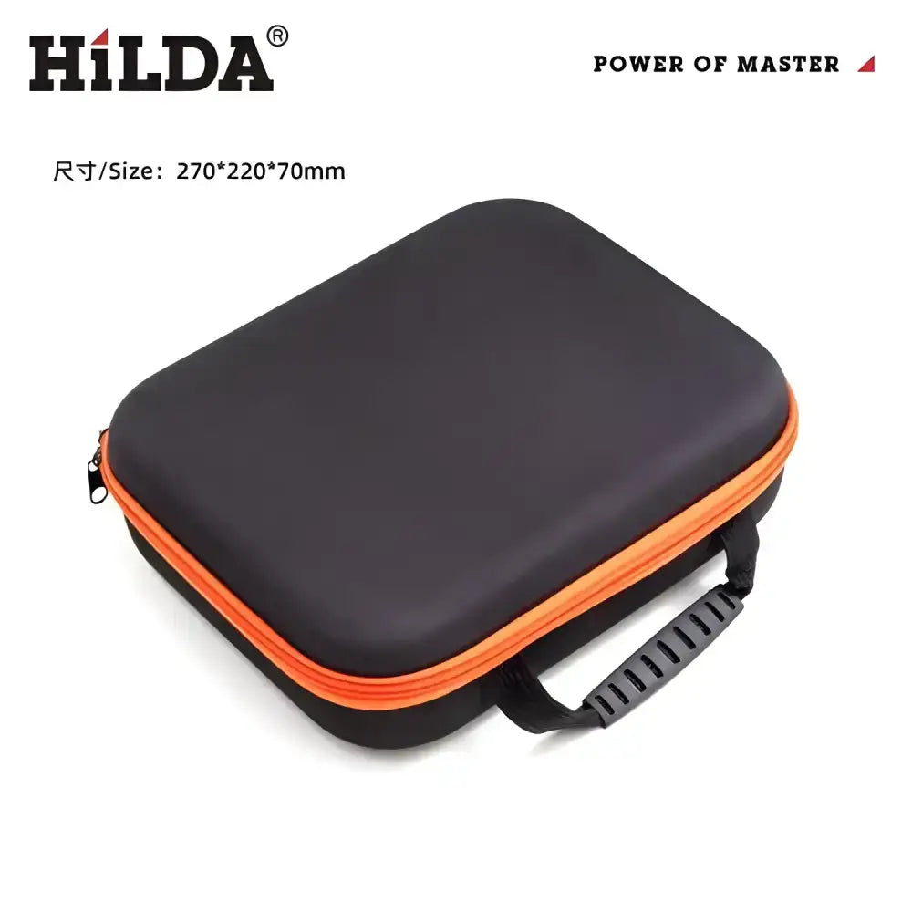 Stylish black and orange Hilda Large Capacity Shock-Absorbing Tool Bag for ultimate storage