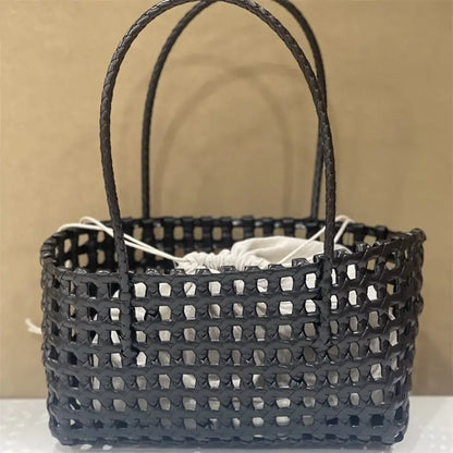 Hollow Out Woven Bag - Popular French Style - shoulder bag