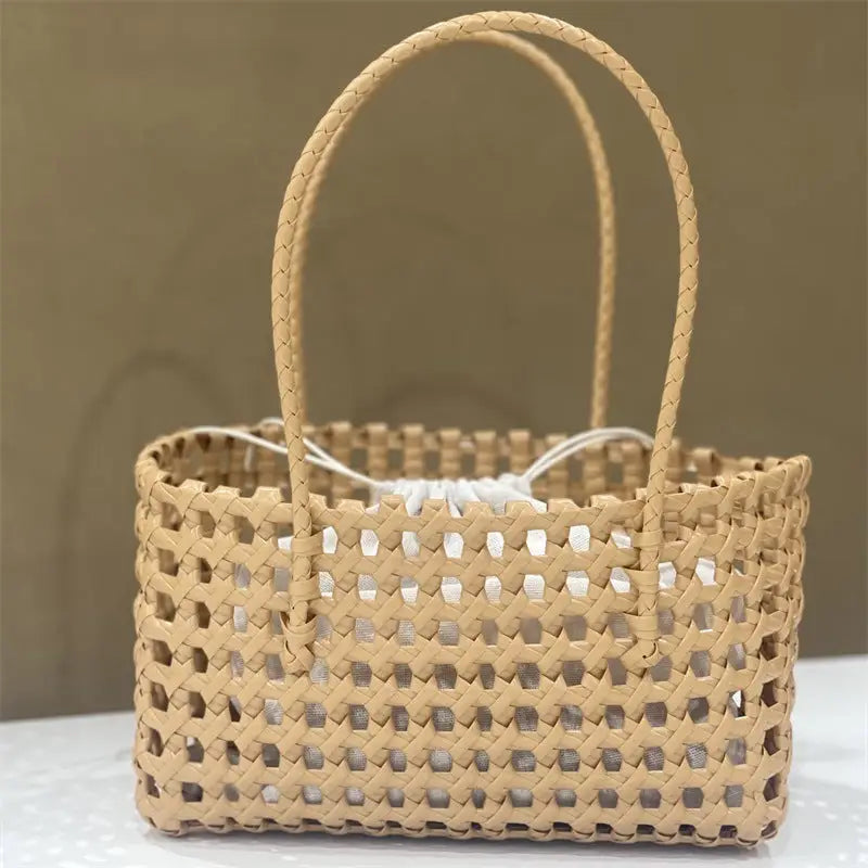 Hollow Out Woven Bag - Popular French Style - shoulder bag