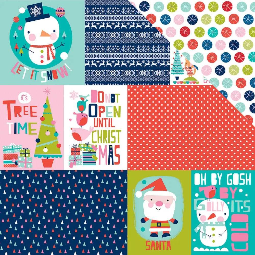 Holly Jolly Christmas Collection 12 X 12 Double Sided Paper for Creative Projects - Estalios