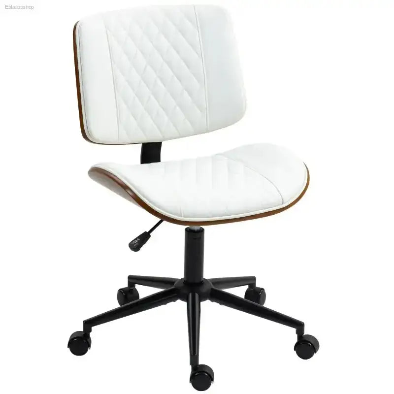 HOMCOM PU Leather Office Chair with Adjustable Height for Stylish Home Workspaces - EstaliosShop