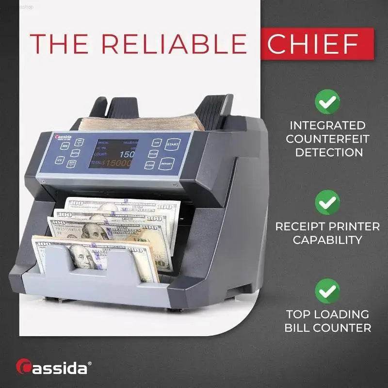 Home Cassida 6600 UV/MG Money Counter with Detection Features - Estalios