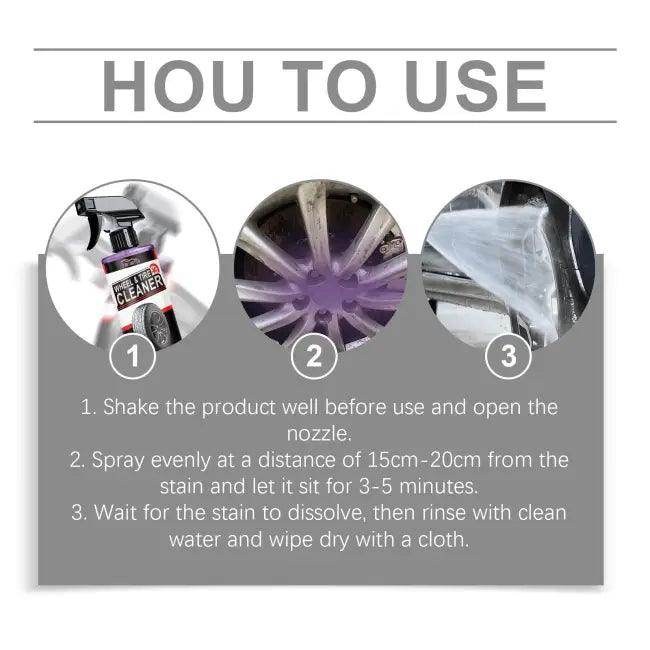 Homonth Automotive Wheel and Tire Cleaner Set for Shine - Estalios
