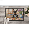 Hop Into Easter with a Manchester Terrier Doormat! Get Ready to Welcome Spring with our Adorable Dog-themed Easter Mat! this Doormat - Estalios