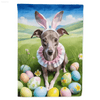 Hop Into Easter with this Adorable Easter Dog Flag! Spread Some Springtime Cheer with this Delightful Easter Dog Flag, Perfect for Adding a Touch of Whimsy - Estalios