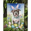 Hop Into Easter with this Adorable Dog Garden Flag! Brighten Up your Easter with this Charming Easter Dog Garden Flag! Featuring a Cheerful Dog Sporting Bunny Ears - Estalios