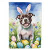 Hop Into Easter with this Adorable Dog Garden Flag! Brighten Up your Easter with this Charming Easter Dog Garden Flag! Featuring a Cheerful Dog Sporting Bunny Ears - Estalios