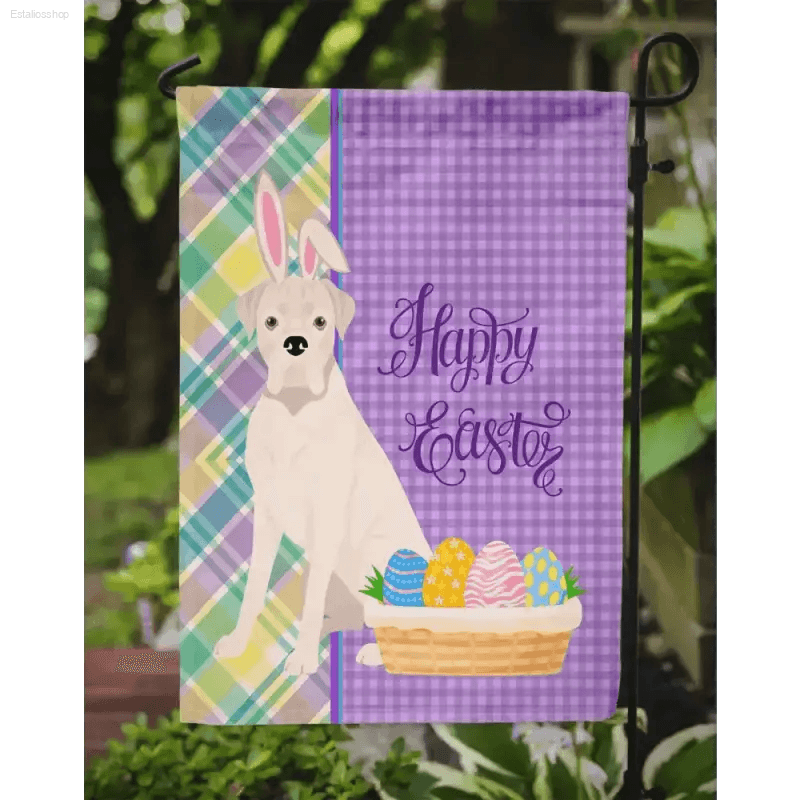 Hop Into Easter with this Adorable Dog Garden Flag! Get Ready to Celebrate Easter with our Charming Easter-themed Dog Garden Flag! this Delightful Flag - Estalios
