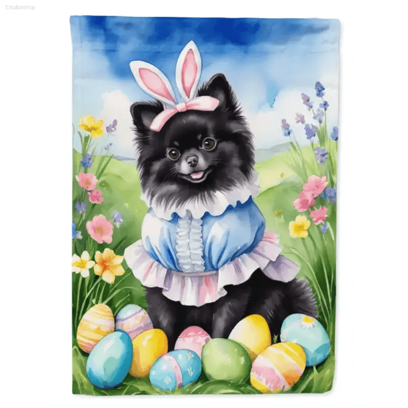 Hop into Easter with this Adorable Dog Garden Flag! Here's a product description for the Easter Dog Garden Flag: Celebrate Easter with a touch - Estalios
