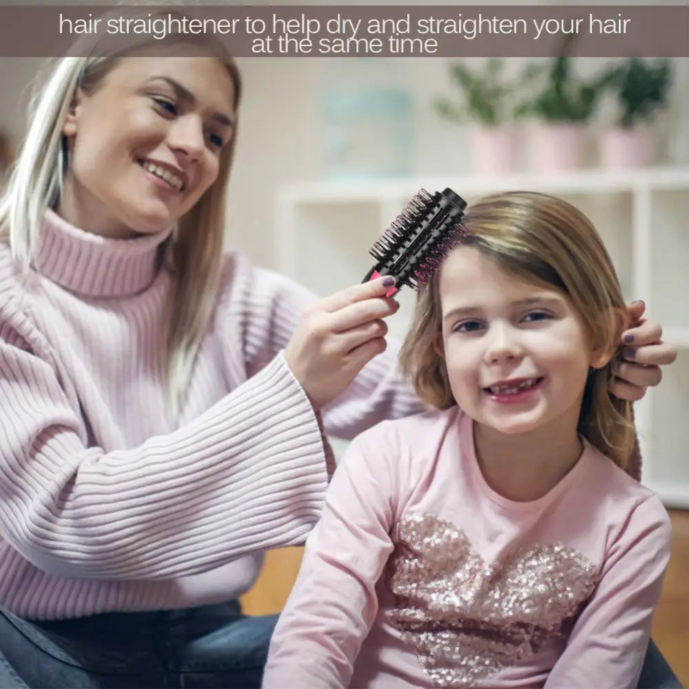 Hair straightening brush from Hot Air Brush Styles & Straightens for easy styling