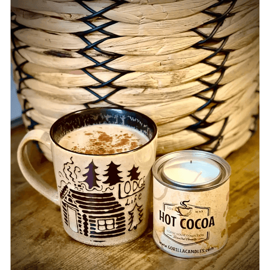 Hot Cocoa Candle: Melt Into Deliciousness Indulge in the cozy aroma of our Hot Cocoa Candle, transforming your space into a comforting haven - Estalios