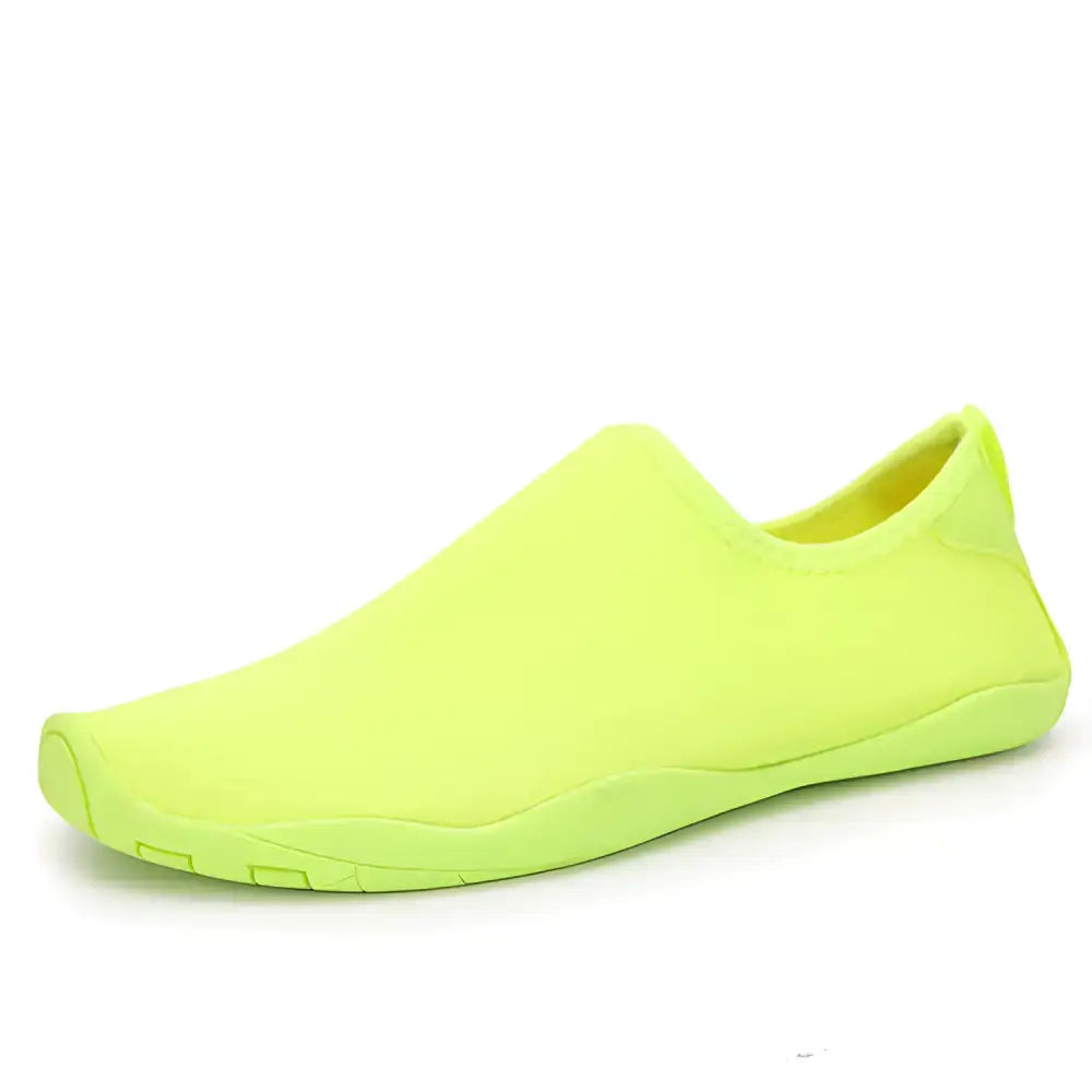 Neon yellow slip-on shoes from Hot Shoe Deals for trendy women’s footwear