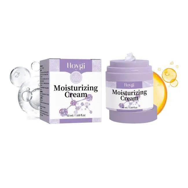 Hoygi Moisturizing Skin Cream in Lavender Jar for Radiant Skin - Estalios