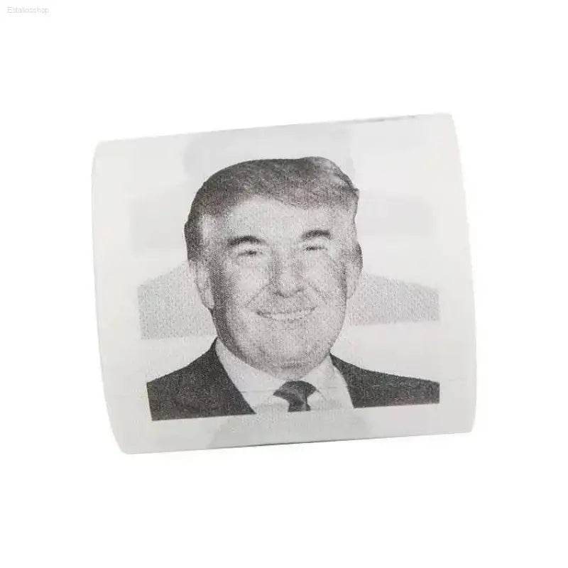 Donald Trump printed toilet paper.