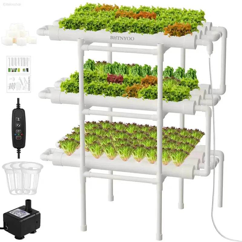 Hydroponics Growing System Kit with 108 Sites for Plants - Estalios