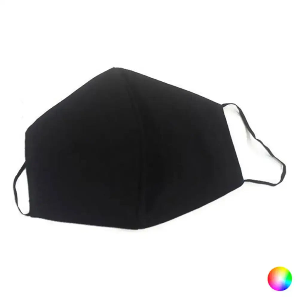 Black Hygienic Reusable Fabric Mask Contact for stylish and safe protection