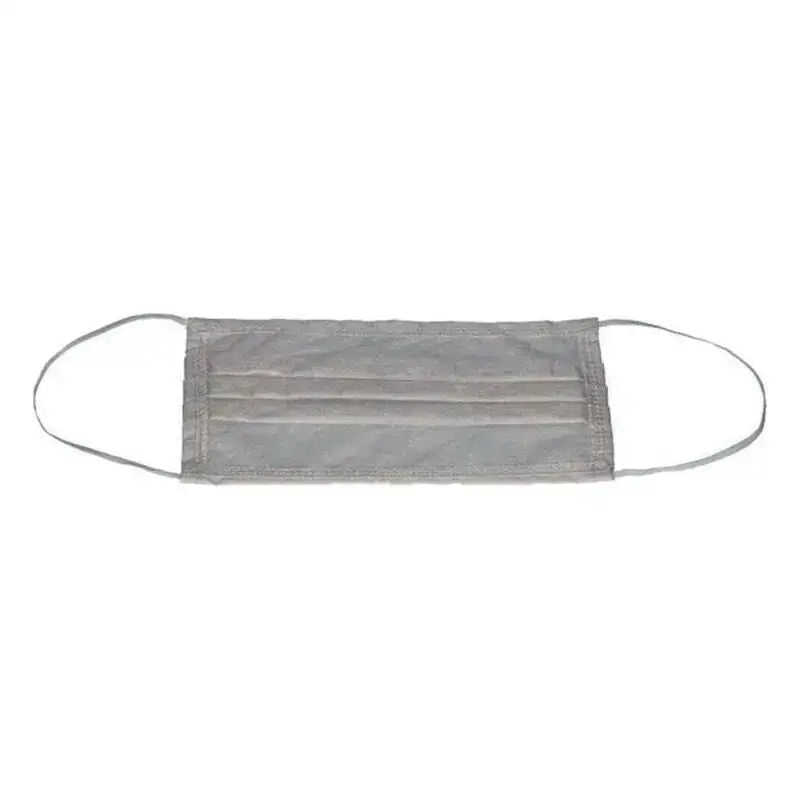 Gray disposable face mask for Hygienic Reusable Fabric Mask Contact use