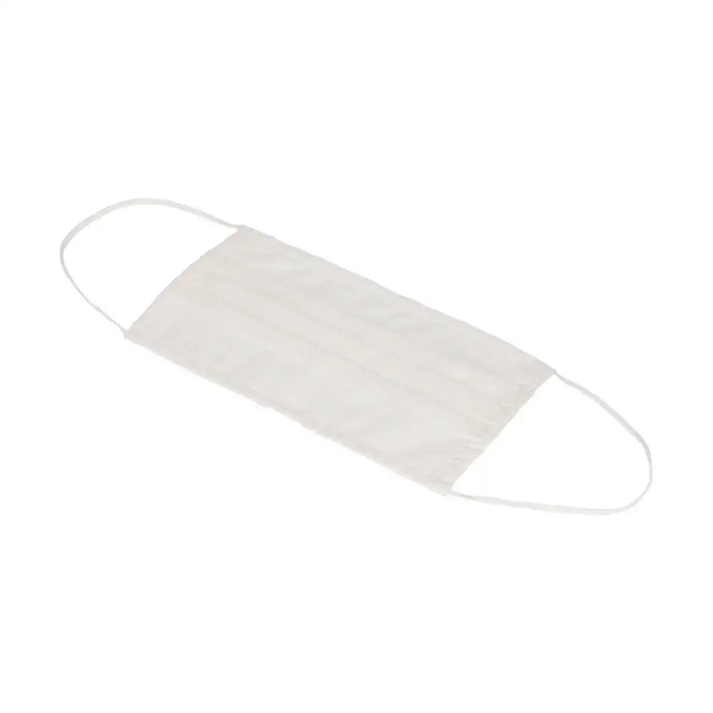 Hygienic reusable fabric mask in white for comfortable everyday use and protection