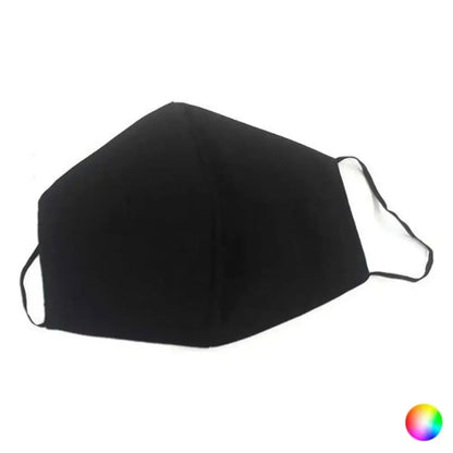 Black Hygienic Reusable Fabric Mask Contact for comfort and protection