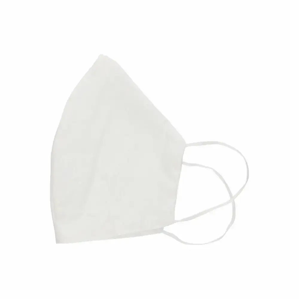 White hygienic reusable fabric mask for safe and comfortable face protection