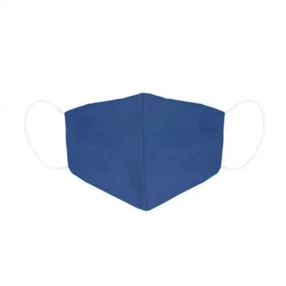 Blue hygienic reusable fabric mask displayed in Hygienic Reusable Fabric Mask Contact