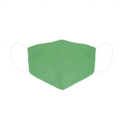 Green hygienic reusable fabric mask for comfortable protection and style