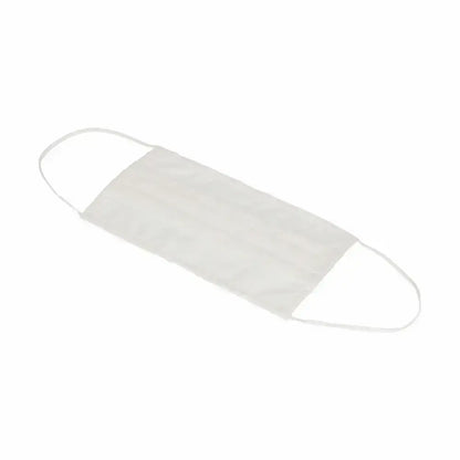 Hygienic reusable fabric mask contact in stylish white cloth for everyday use