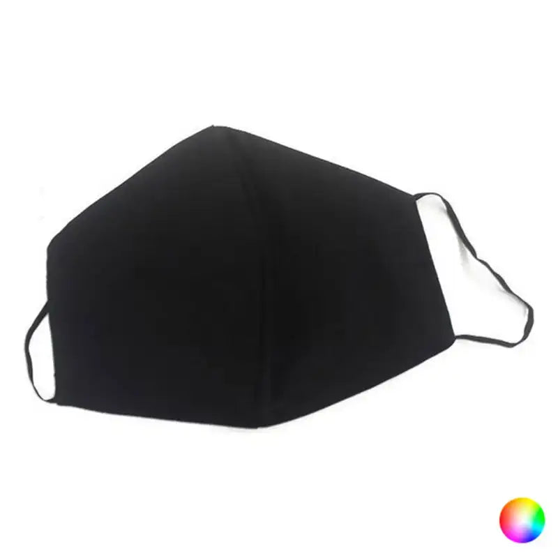 Black Hygienic Reusable Fabric Mask Contact for everyday protection and comfort