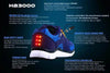 Illuminated Night Runner Shoes in Blue and Purple for Safety - Estalios