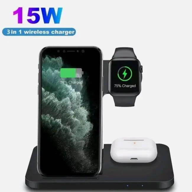 Power Up Instantly with Our Multi-Device Wireless Charger - Estalios