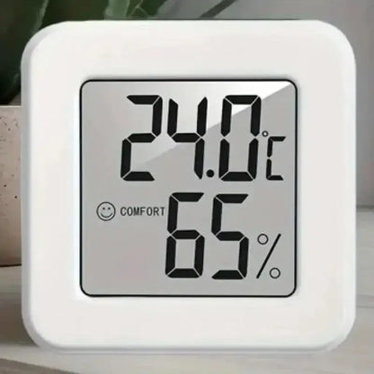 White Digital Thermometer in Indoor Mini Temperature & Humidity Meter for bedroom use