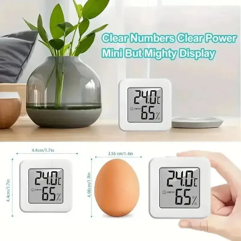 Digital Indoor Mini Temperature & Humidity Meter for accurate bedroom temperature readings