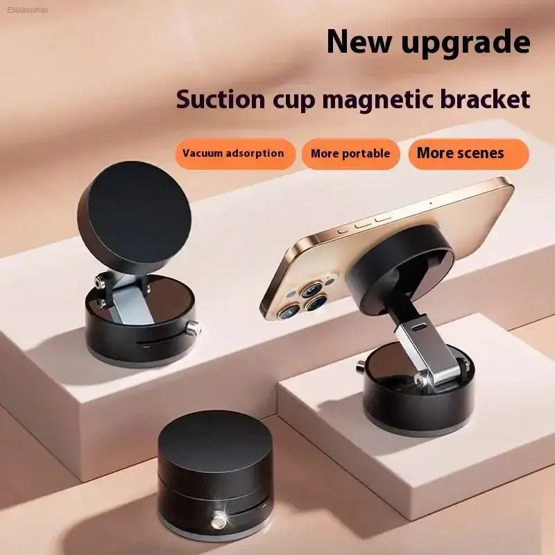 Innovative Magnetic Car Phone Holder with Suction Cup for Hands - Free Navigation - EstaliosShop