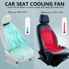 JOYTUTUS Car Seat Fan USB Plug-In Dual Turbo High Wind Power Car Interior Rear Pillow Car Fan with Independent Switch & Adjustable Air Outlet for Personalized Comfort