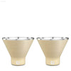 Insulated Stainless Steel Martini Glasses Set of 2 - Estalios