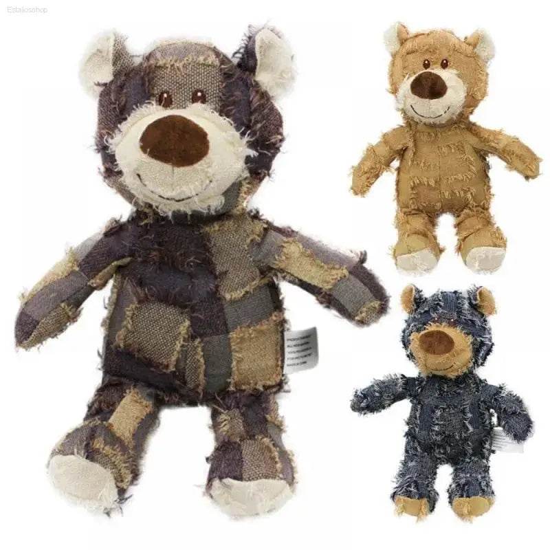 Interactive Plush Pet Teddy Bear Soundmaking Dog Toy - Estalios