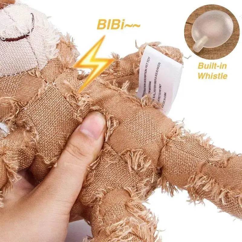 Interactive Plush Pet Teddy Bear Soundmaking Dog Toy - Estalios