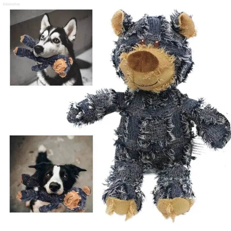 Interactive Plush Pet Teddy Bear Soundmaking Dog Toy - Estalios