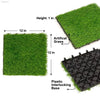 Interlocking Tufted Grass Deck Tiles 10-Pack 12x12 Inches - Estalios
