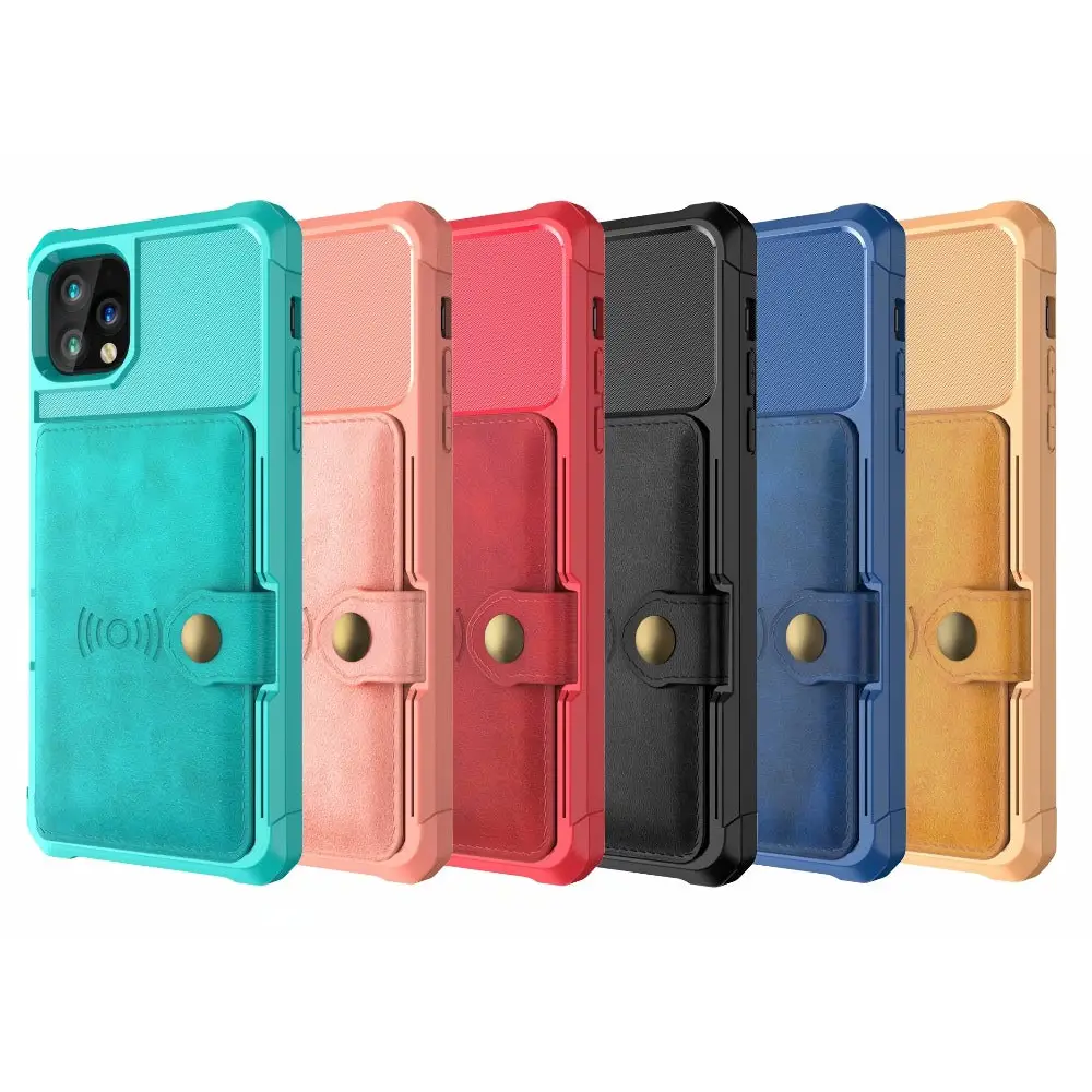 Colorful iPhone 13 Pro Max Wallet Cases sold with magnetic leather wallet feature