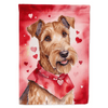 Irish Terrier Valentine Garden Flag for Outdoor Decor - Estalios
