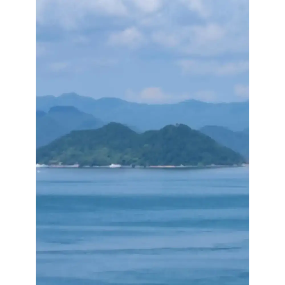 Green island in blue water perfect for Island Ferry Buy Test Product promotion