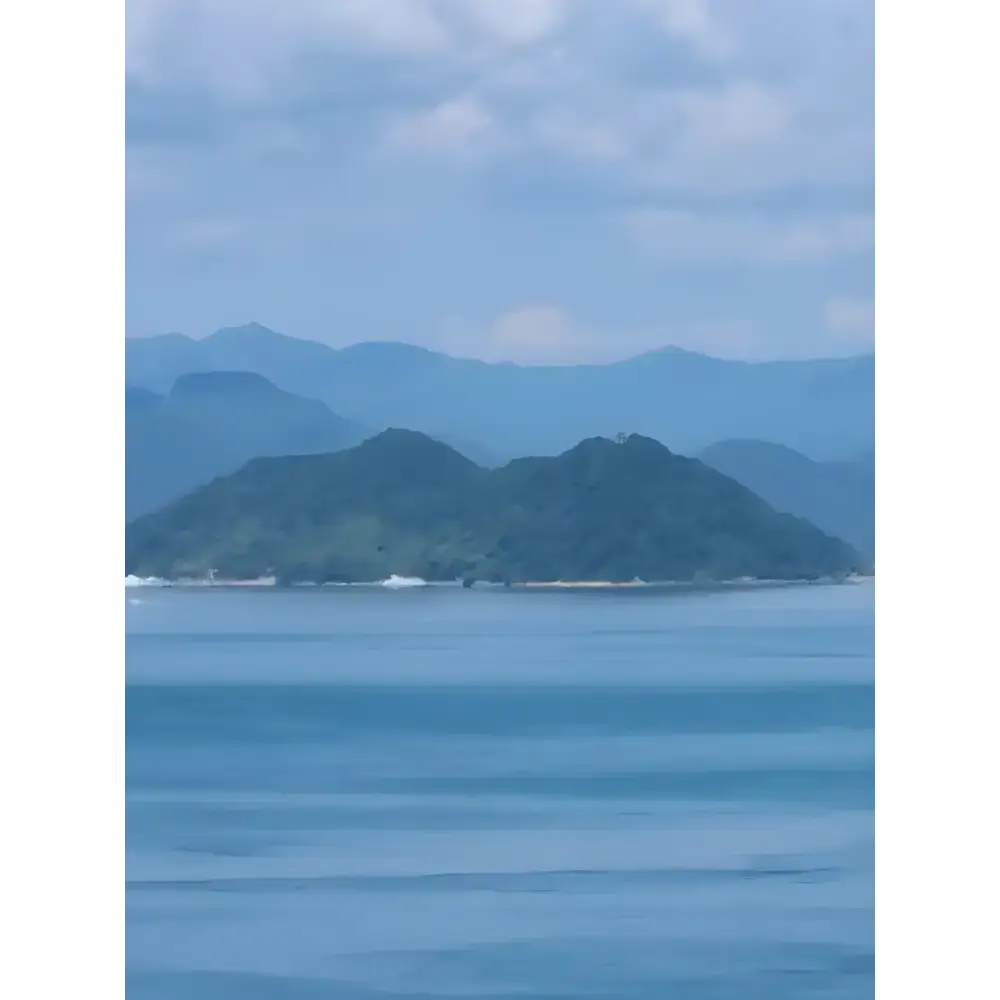 Lush green hills on an island showcasing Island Ferry Buy Test Product beauty