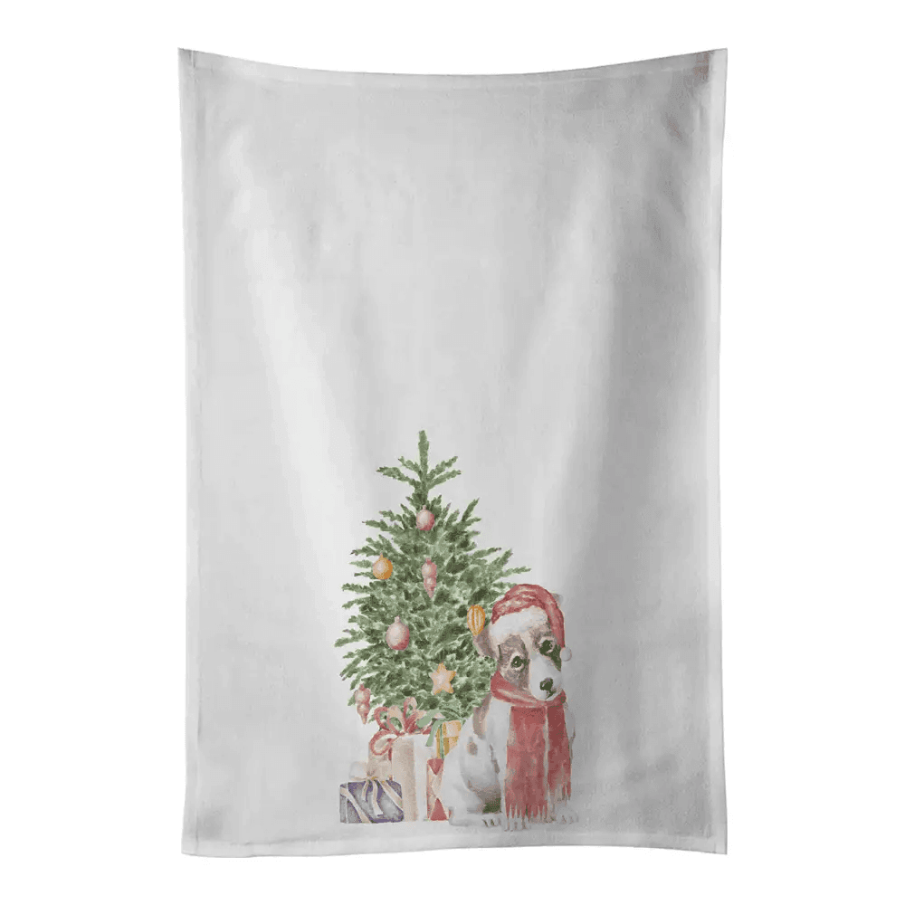 Jack Russell Terrier Kitchen Towel Set for Christmas - Estalios