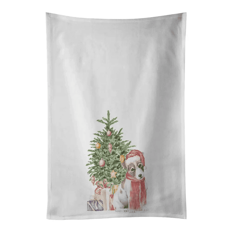 Jack Russell Terrier Kitchen Towel Set for Christmas - Estalios