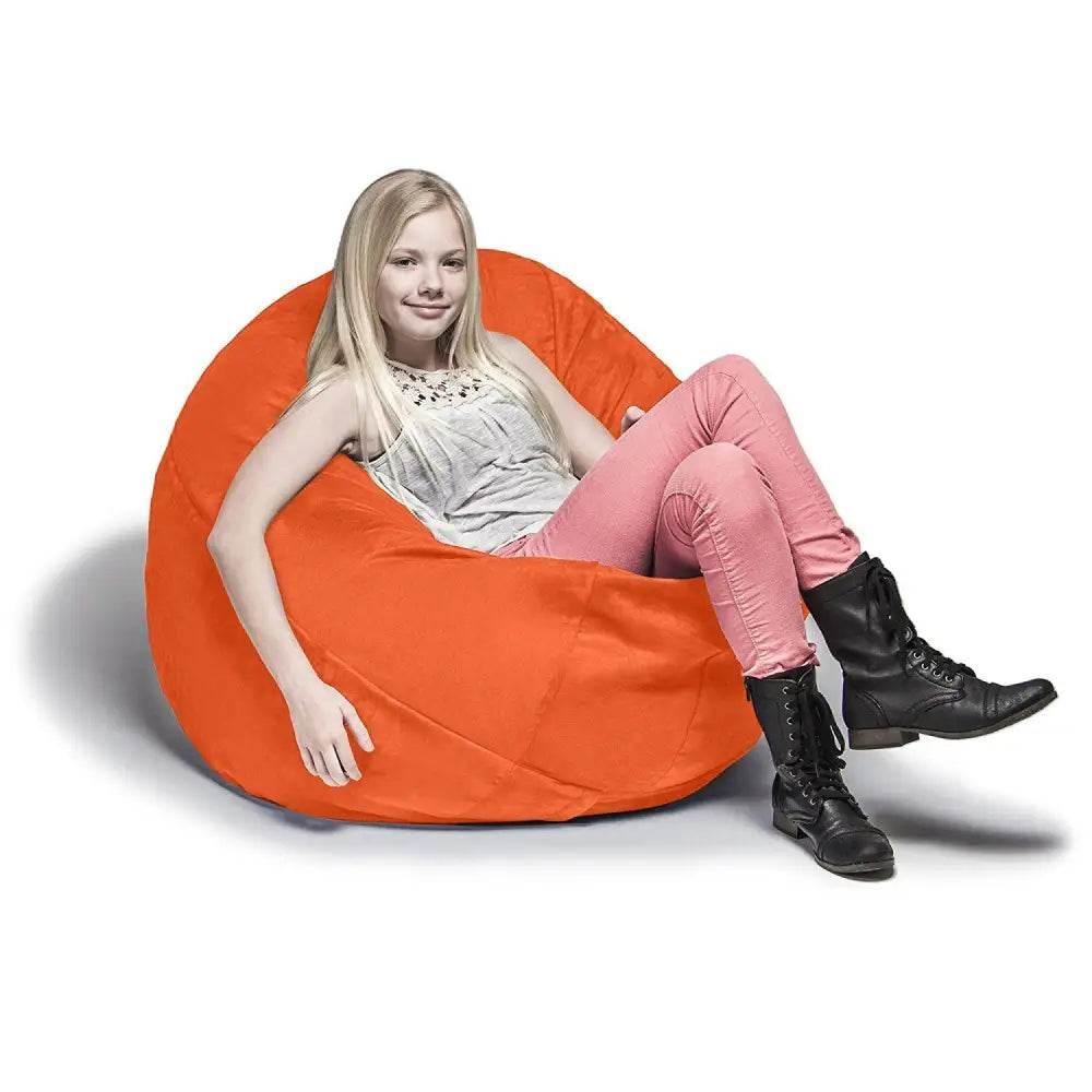 Orange Burst Beanbag: Plunge Into Comfort! - Estalios