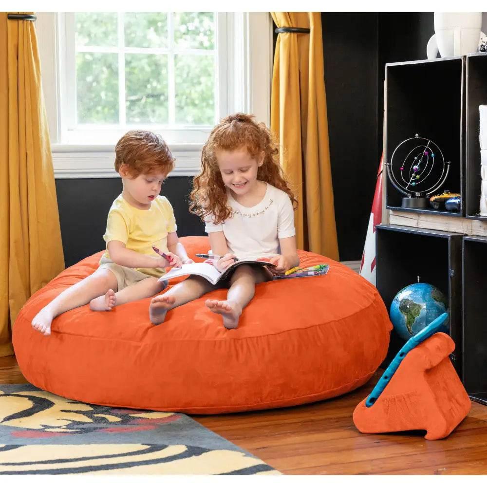 Orange Burst Beanbag: Plunge Into Comfort! - Estalios