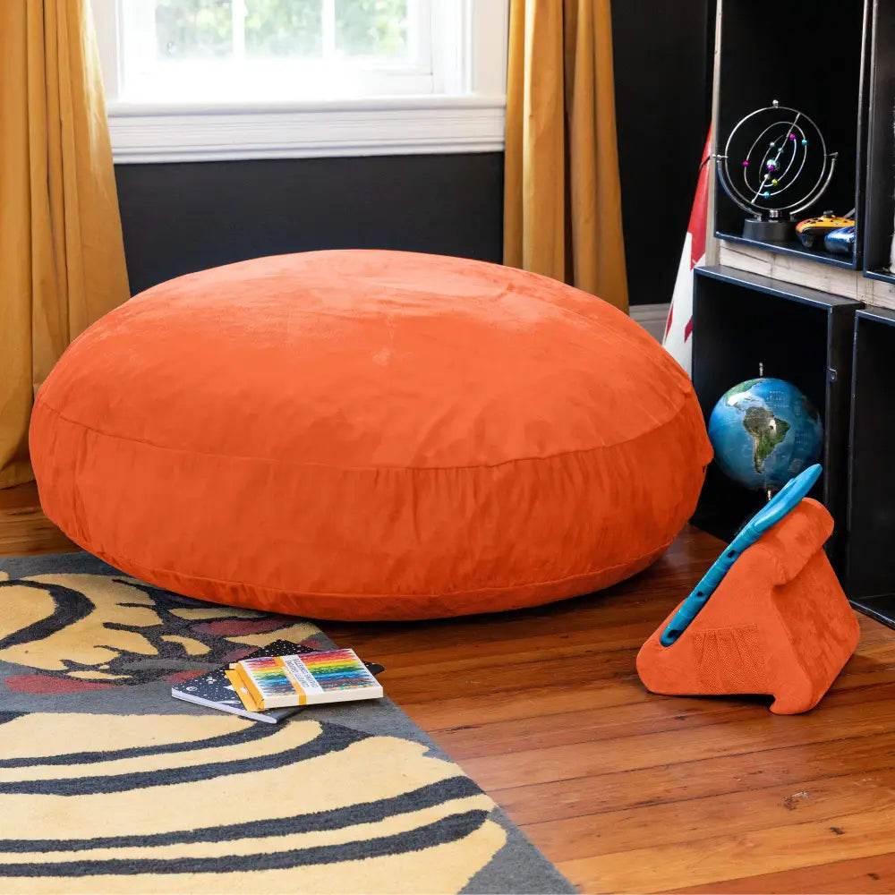 Orange Burst Beanbag: Plunge Into Comfort! - Estalios