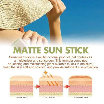 Jaysuing Matte Protective Sunscreen Stick with SPF 50 Glow - Estalios
